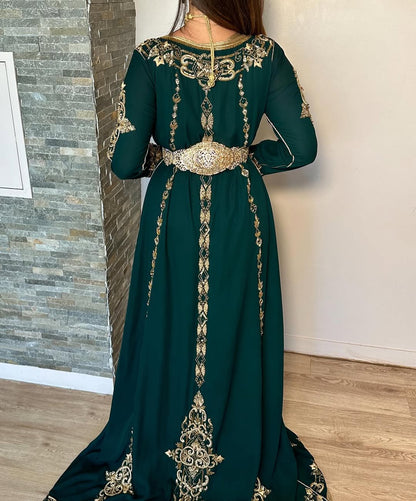 Grünes Kaftan Kleid