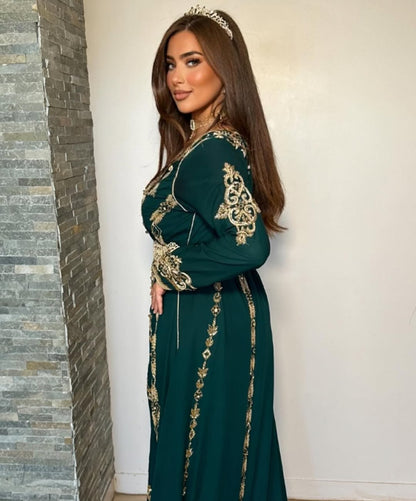 Grünes Kaftan Kleid